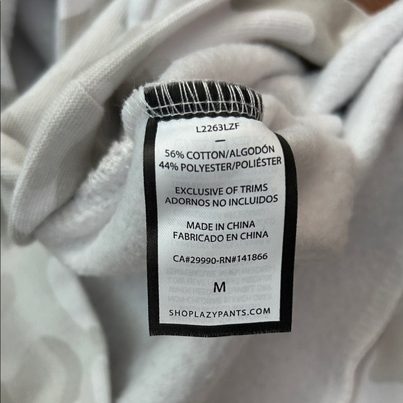 Lazypants Oversized Relaxed Fit Women’s Fleece Hoodie, Size Medium - Picture 13 of 13